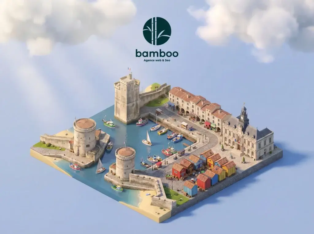 Diaroma 3D ou de la Rochelle vu du ciel