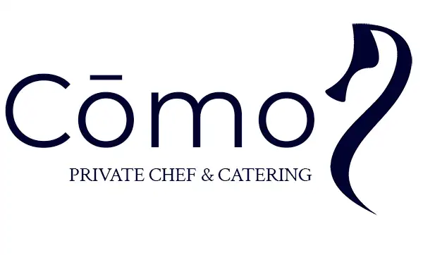Logo Cōmo Private Chef — hippocampe calligraphique