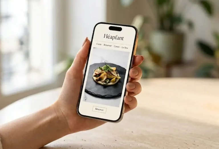 refonte de site web sur mobile parstudio bamboo la rochelle - Site de restauration