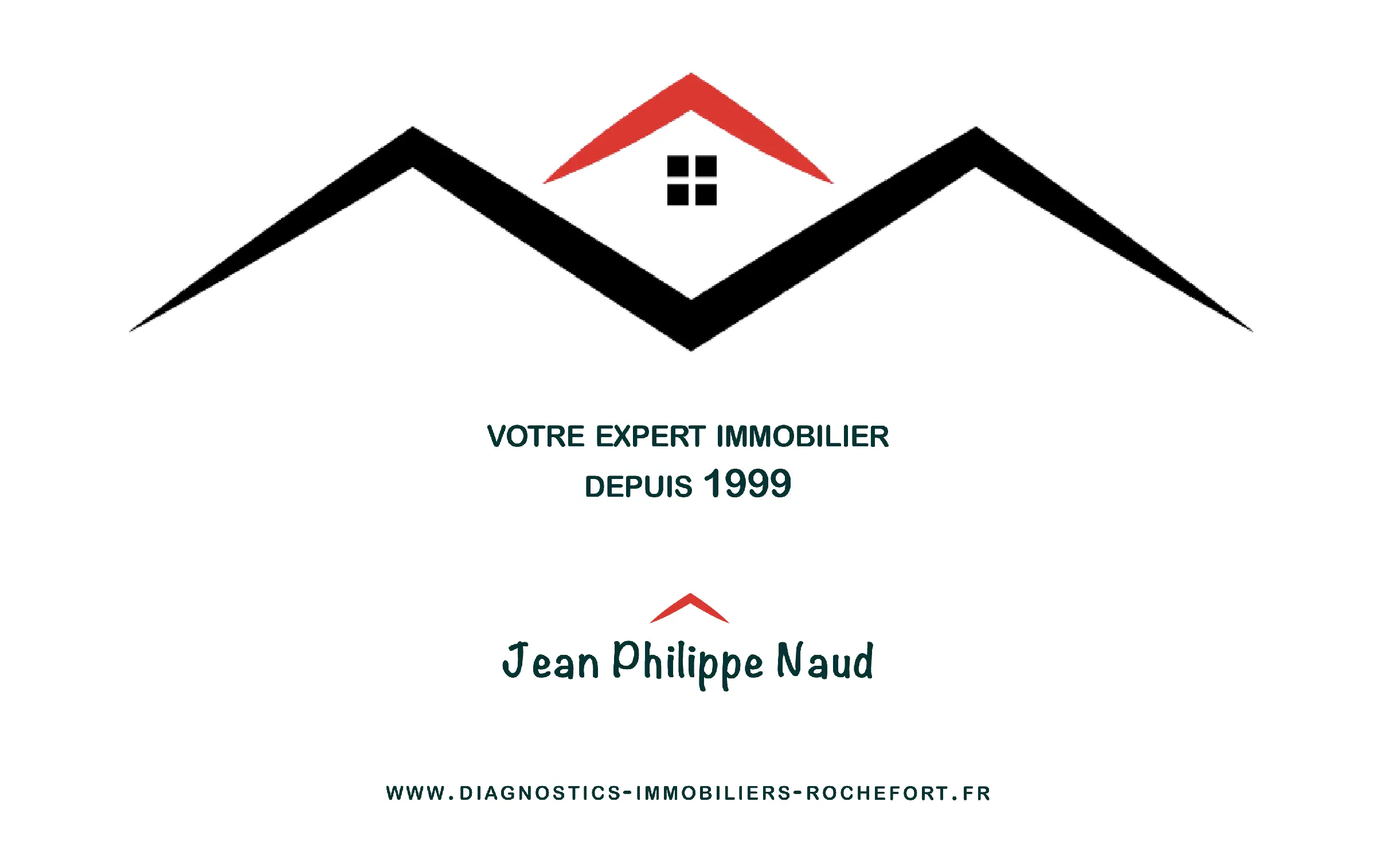 Logo Diagnostics immobiliers Rochefort, Jean-Philippe Naud, site réalisé par Studio Bamboo