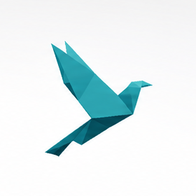 Oiseau origami Studio Bamboo, ailes hautes